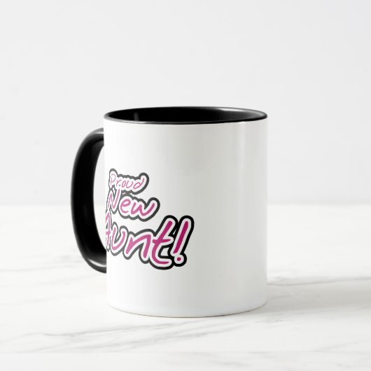 Stolze neue Tante-Hemden und Geschenke Tasse (Vorderseite Links)