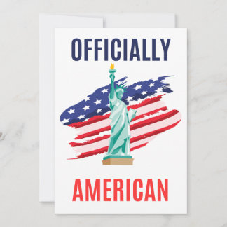 Stolze neue US-Bürger-Karte – Patriotisches Gesche Dankeskarte