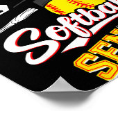 Stolze Nichte einer Softball-Abschlussklasse 2027 Poster (Ecke)