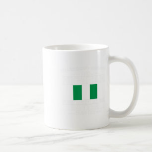 Stolze nigerianische Flagge Nigeria Heritage Wurze Kaffeetasse