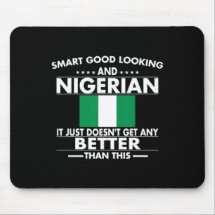Stolze nigerianische Flagge Nigeria Heritage Wurze Mousepad