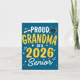 Stolze Oma 2026 Senior Abschluss Illustration Karte