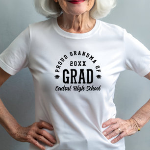 Stolze Oma Absolventin Uni-Typografie Abschlussfei Tri-Blend Shirt