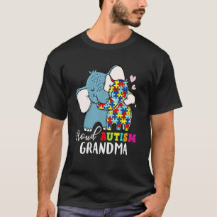 Stolze Oma Autismusrundbewusstsein Familie passend T-Shirt