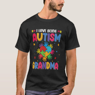 Stolze Oma Autistischer Enkel Tochter Autismus Oma T-Shirt