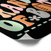 Stolze Oma beider Cheerleading Cheerleader Foo Poster (Ecke)