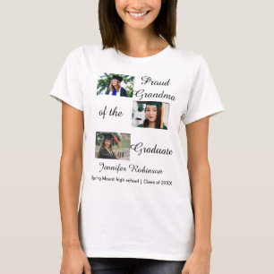 Stolze Oma des Absolventen mit benutzerdefinierten T-Shirt