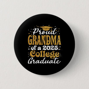 Stolze Oma des Hochschulabsolventen 2025 College-S Button