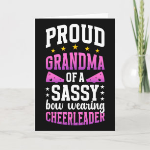 Stolze Oma einer Cheerleader-Enkelin Oma Cheer G Karte
