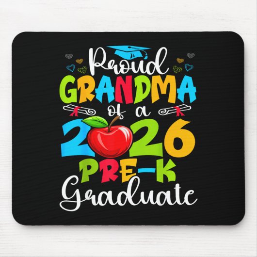 Stolze Oma eines 2026er Vorschulabsolventen Mutter Mousepad (Vorne)