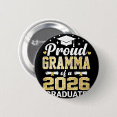 Stolze Oma eines Absolventen 2026 Cl von Abschluss Button (Vorne & Hinten)