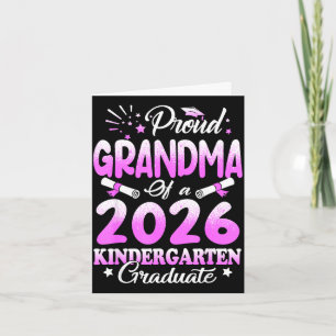 Stolze Oma eines Absolventen der Klasse 2026 flora Karte