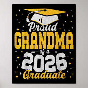 Stolze Oma eines Cl von 2026 Absolvent Senior Abit Poster