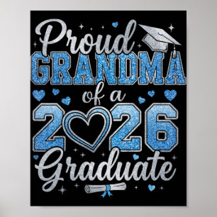Stolze Oma eines Cl von 2026 Absolventen Senior Ab Poster