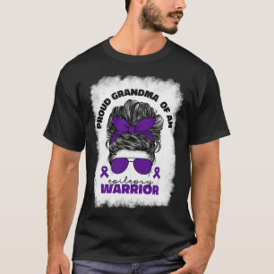 Stolze Oma eines Epilepsie-Kriegers Epilepsie-Bewu T-Shirt