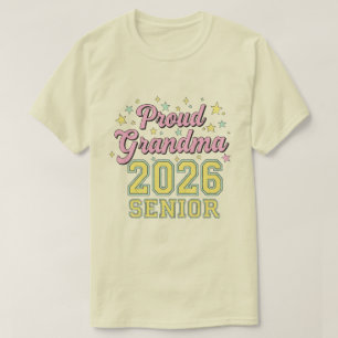 Stolze Oma eines Football-Seniors der Abschlusskla T-Shirt