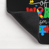 Stolze Oma eines Kriegers Autismusrätsel Mousepad (Ecke)