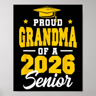 Stolze Oma eines Seniors der Abschlussklasse 2026 Poster