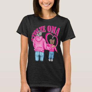 stolze Oma Enkelin Herz T-Shirt