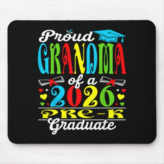 Stolze Oma von 2020er Vorschulabsolventin Mutterta Mousepad (Vorne)