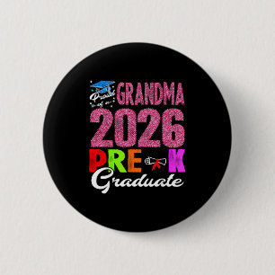 Stolze Oma von 2026 Vorschul-Absolventin Muttertag Button