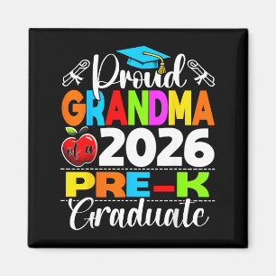 Stolze Oma von 2026 Vorschul-Absolventin Muttertag Magnet