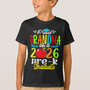 Stolze Oma von 2026 Vorschul-Absolventin Muttertag T-Shirt