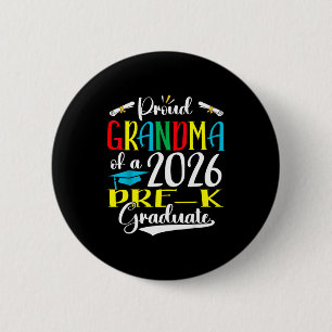 Stolze Oma von 2026 Vorschulabsolventin Muttertag Button
