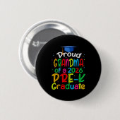 Stolze Oma von 2026 Vorschulabsolventin Muttertag Button (Vorne & Hinten)
