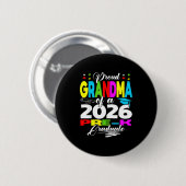 Stolze Oma von 2026 Vorschulabsolventin Muttertag Button (Vorne & Hinten)