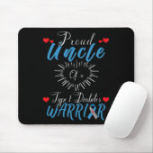Stolze Onkel eines Typ 1 Diabetes Warrior Bewussts Mousepad (Mit Mouse)