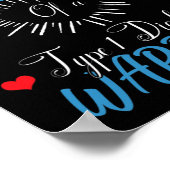 Stolze Onkel eines Typ 1 Diabetes Warrior Bewussts Poster (Ecke)