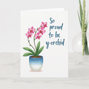 Stolze Orchidee Muttertagskarte Karte