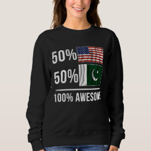 Stolze pakistanisch-amerikanische Flagge Pakistan Sweatshirt