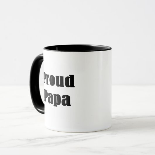 Stolze Papa-T - Shirts und Geschenke Tasse (Vorderseite Links)