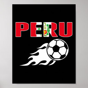 Stolze peruanische Fußballfans Trikot peruanische  Poster