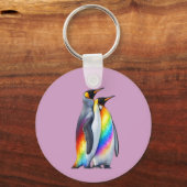 Stolze Pinguine stehen zusammen Schlüsselanhänger (Vorderseite)