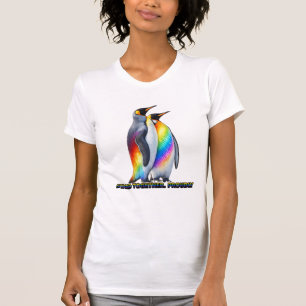 Stolze Pinguine stehen zusammen T-Shirt