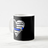 Stolze Polizei eines Polizeibeamten Herzinfarkt-Po Kaffeetasse (Vorderseite Links)