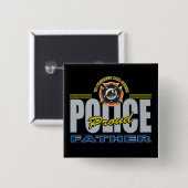 Stolze Polizei hervorbringen Button (Vorne & Hinten)
