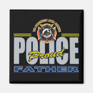 Stolze Polizei hervorbringen Magnet