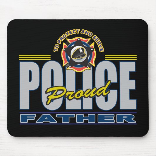 Stolze Polizei hervorbringen Mousepad (Vorne)