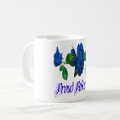 Stolze Polizei-Mama Kaffeetasse (Vorderseite Links)