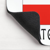 Stolze polnische große Großmutter Mousepad (Ecke)