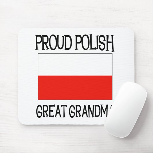 Stolze polnische große Großmutter Mousepad (Mit Mouse)
