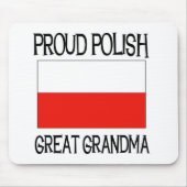 Stolze polnische große Großmutter Mousepad (Vorne)