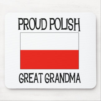 Stolze polnische große Großmutter Mousepad