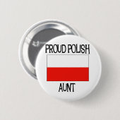 Stolze polnische Tante Button (Vorne & Hinten)