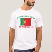 Stolze portugiesische Mama T-Shirt (Vorderseite)