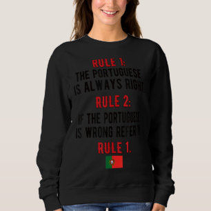 Stolze portugiesische Regeln Portugal Flaggen Port Sweatshirt